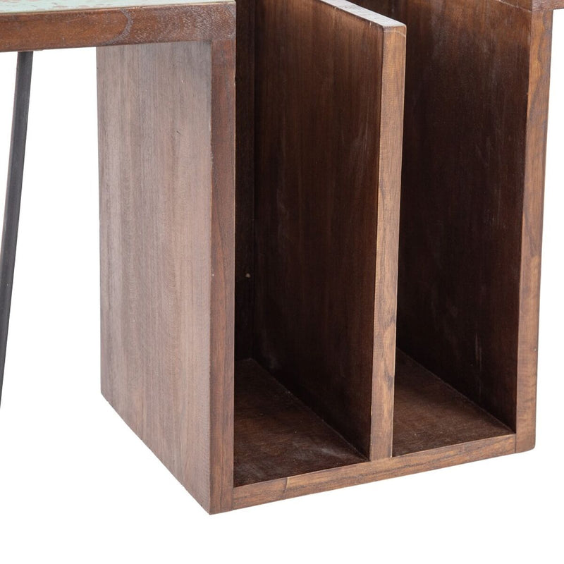 Schreibtisch 140 x 77 cm Metall Holz