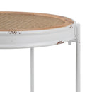 Beistelltisch 50 x 50 x 53,5 cm Metall Weiß