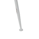 Beistelltisch 56 cm natürlich Metall Weiß