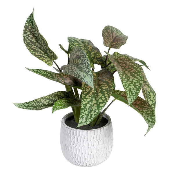 Dekopflanze Kunstpflanze mit Topf grün PVC 52 x 44 x 44 cm