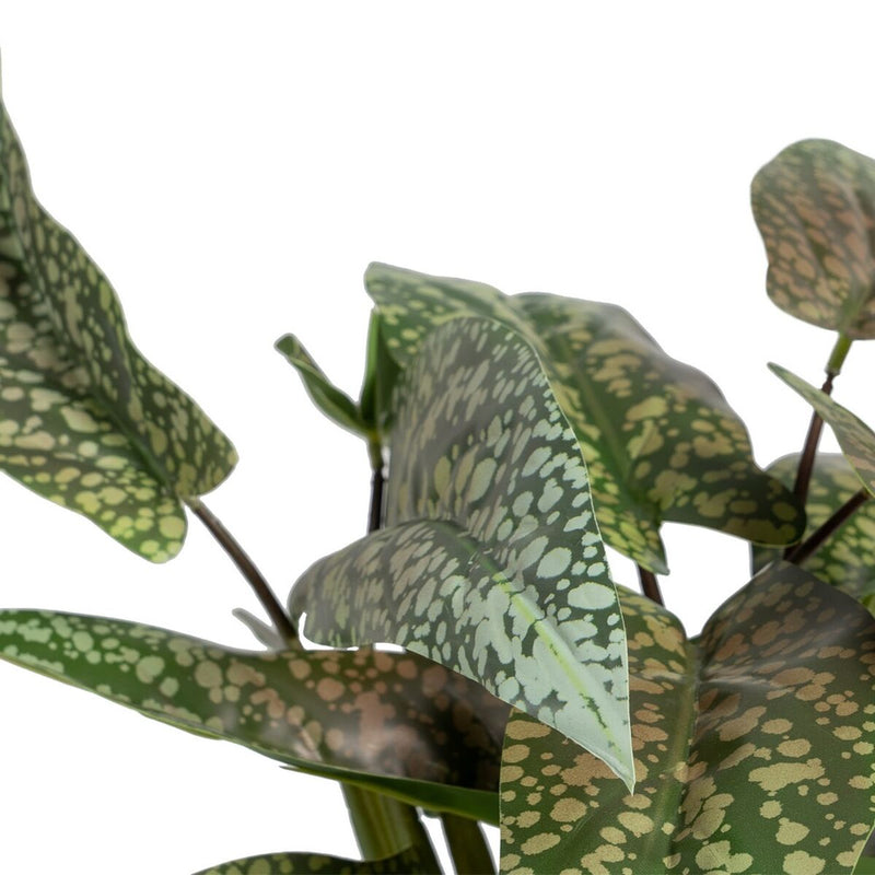Dekopflanze Kunstpflanze mit Topf grün PVC 52 x 44 x 44 cm