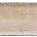 Marall Tablett Set  Weiß Mangoholz 45,5 cm