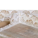 Marall Tablett Set  Weiß Mangoholz 45,5 cm