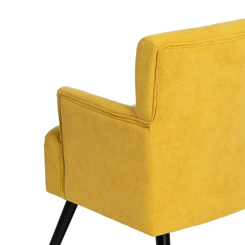 Sessel 83 cm Polyester Gelb Holz