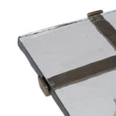 Beistelltisch 41 x 49 cm Kristall Gold Metall