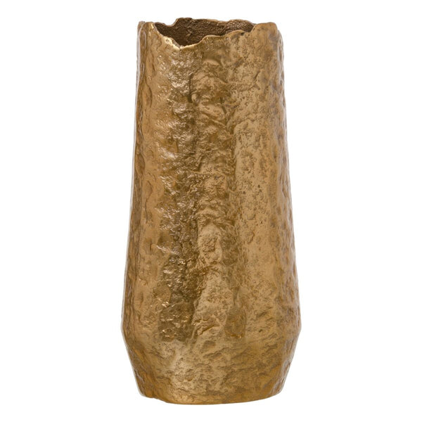 Vase Gold Aluminium 18 x 18 x 36 cm
