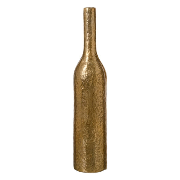 Vase 12 x 12 x 61 cm Gold Aluminium