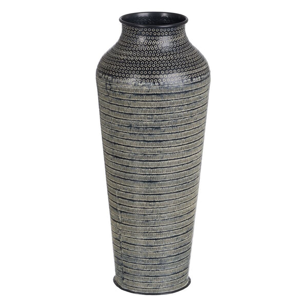 Zilpheus Vase Schwarz Aluminium 50 cm