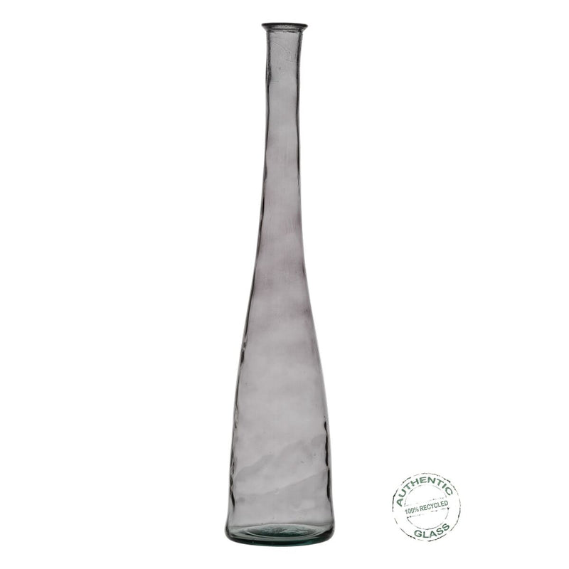 Vase Grau Recyceltes Glas 100 cm