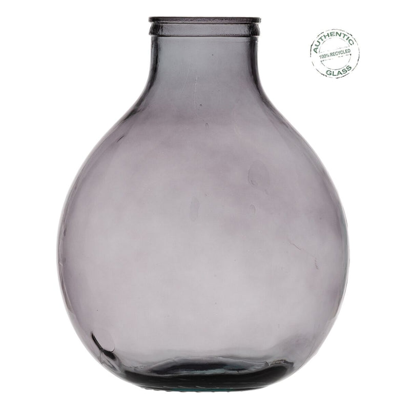 Vase Grau Recyceltes Glas 46 cm