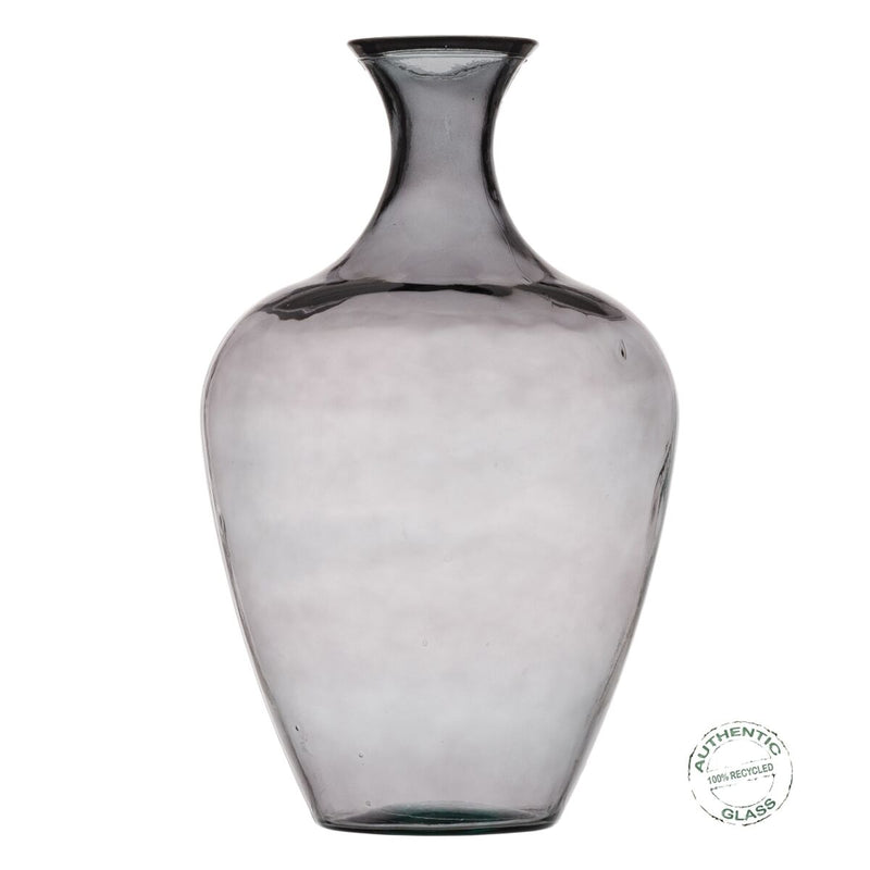 Vase Grau Recyceltes Glas 65 cm