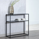 Regal Schwarz Stahl (80 x 81 cm)