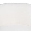 Sessel Polyester Metall Weiß 75 cm