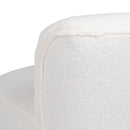 Sessel Polyester Metall Weiß 75 cm