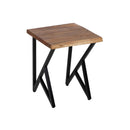 Konsole natürlich Metall Holz 107 cm