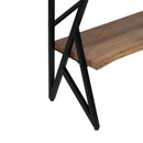 Konsole natürlich Metall Holz 107 cm