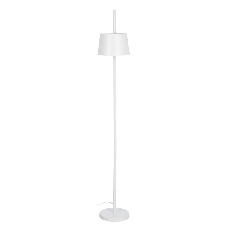 Stehlampe Metall Weiß 150 cm