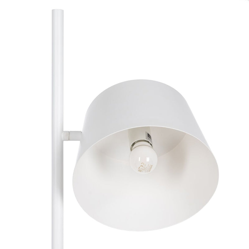 Stehlampe Metall Weiß 150 cm