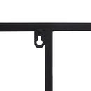 Regal Schwarz Metall 65 x 110 cm