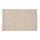 Teppich Weiß natürlich Baumwolle Jute 160 x 230 cm