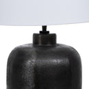 Tischlampe Weiß Schwarz 57 cm