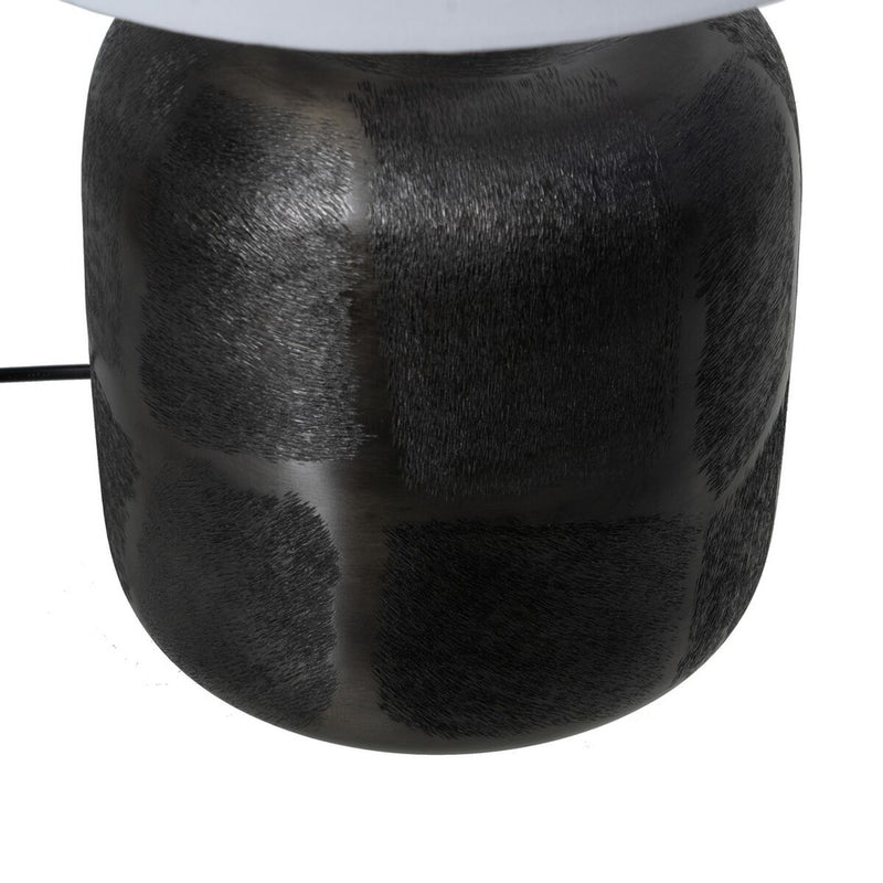 Tischlampe Weiß Schwarz 57 cm