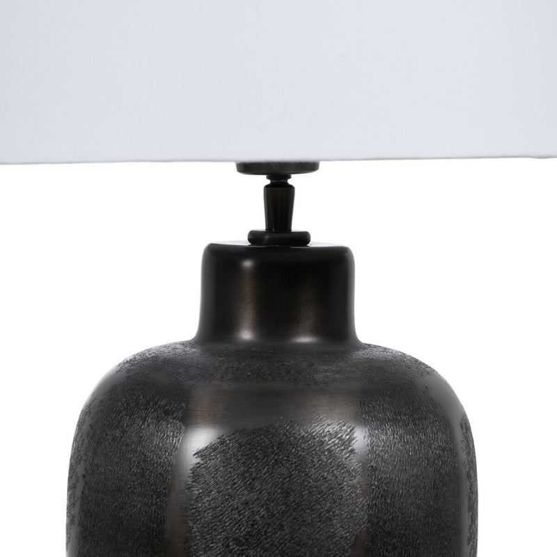 Tischlampe Weiß Schwarz 68 cm