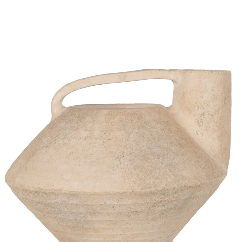 Vase Hellgrau Keramik 30 cm