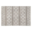 Teppich Weiß Grau Baumwolle Polyester 160 x 230 cm