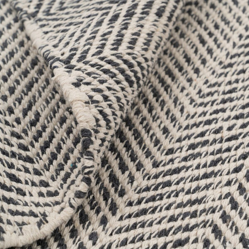 Teppich Grau 70% Baumwolle 120 x 180 cm