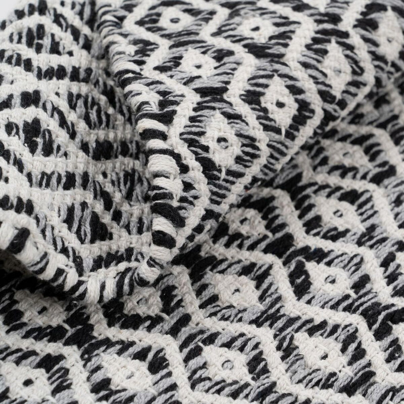 Teppich Grau Baumwolle Polyester 120 x 180 cm