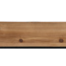 Regal Braun Schwarz Holz Eisen 130 cm