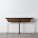 Konsole Schwarz natürlich Eisen Tannenholz 134 cm