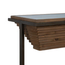 Konsole Schwarz natürlich Eisen Tannenholz 134 cm