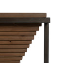 Konsole Schwarz natürlich Eisen Tannenholz 134 cm