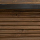 Konsole Schwarz natürlich Eisen Tannenholz 120 cm