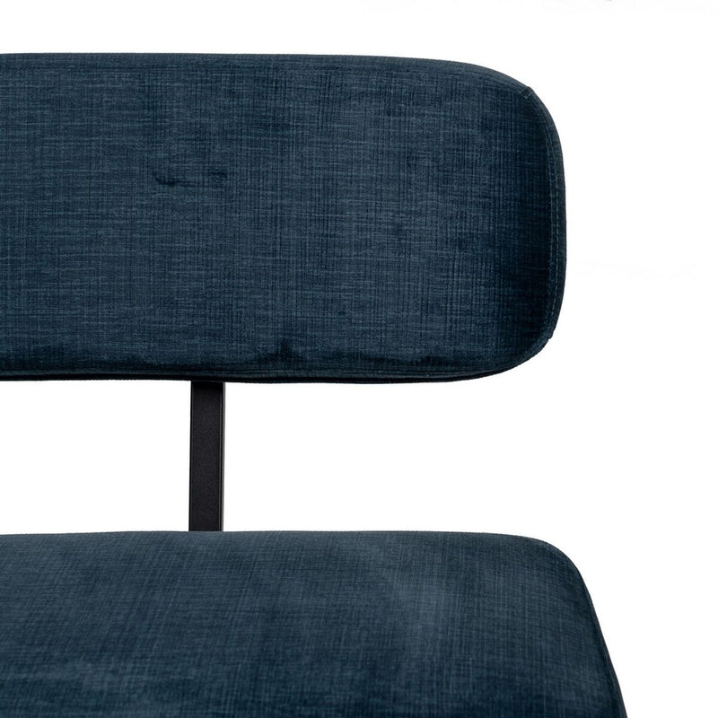 Stuhl Blau Schwarz 59 x 71 cm