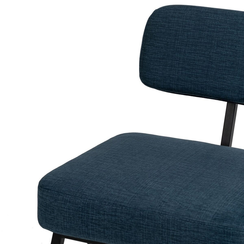Stuhl Blau Schwarz 59 x 71 cm