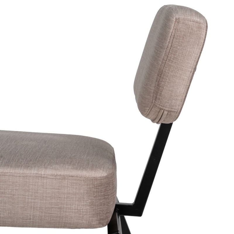 Stuhl Schwarz Beige 59 x 71 cm