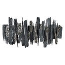 Wanddekoration Weiß Grau Eisen 123 x 63 cm