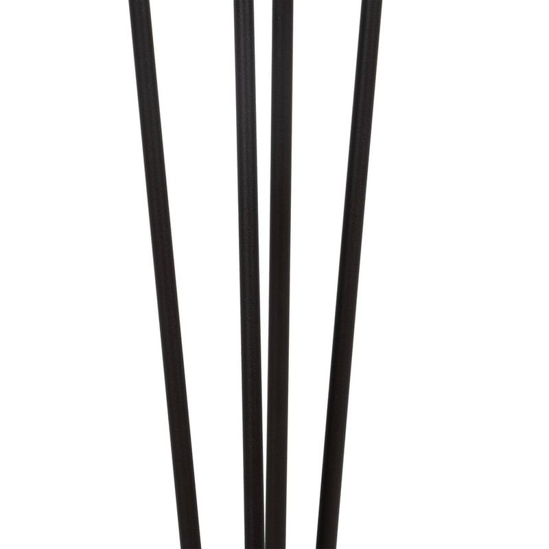 Stehlampe Braun Schwarz Creme Eisen 144 cm