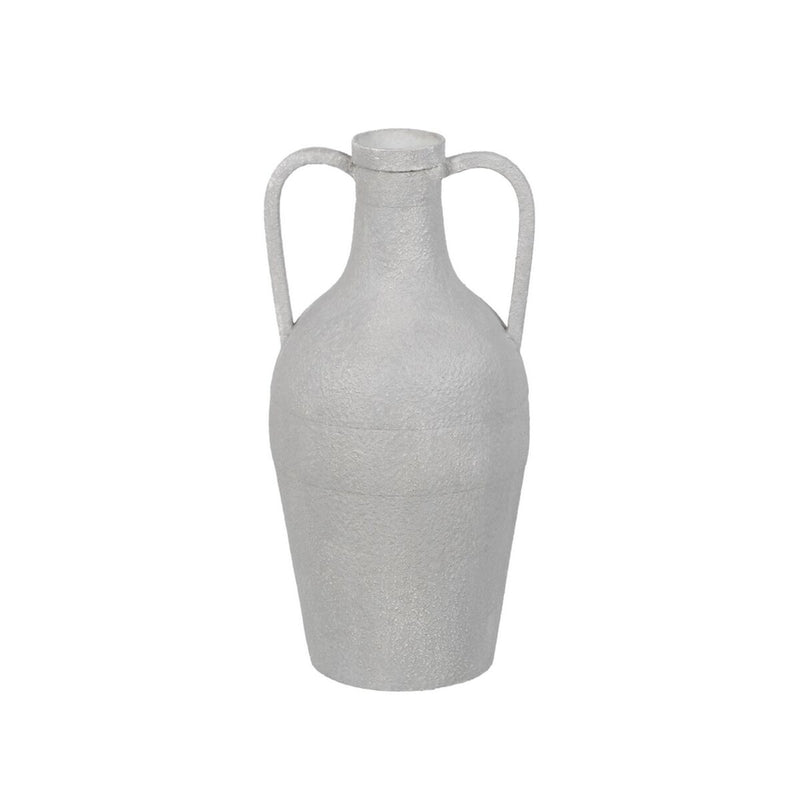 Vase Weiß Eisen 39 cm