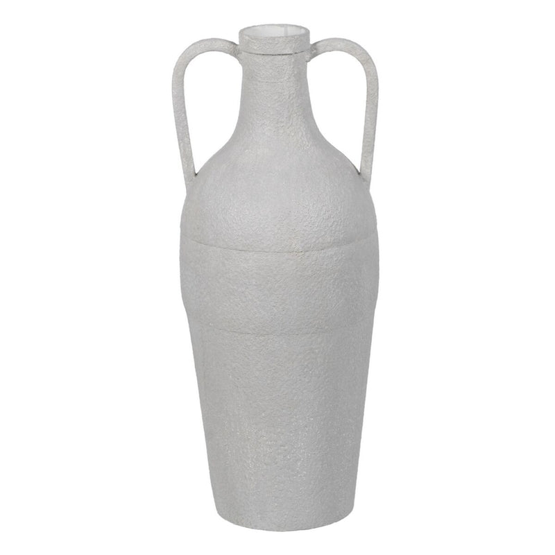 Vase Weiß Eisen 46 cm