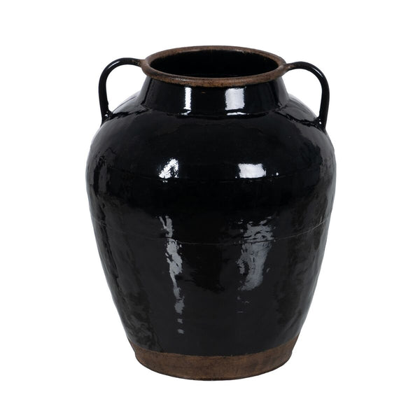 Vase Schwarz Eisen 29 cm