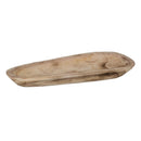 Dekoschale Beige Holz 48cm