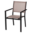 Gartenstuhl Thais 86 cm Graphit Taupe Aluminium