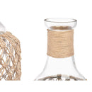 Blisso Flasche Set Deko natürlich Glas Schnur 48 cm