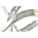 Dekofigur Dekoobjekt Silberfarben Aluminium 42 cm