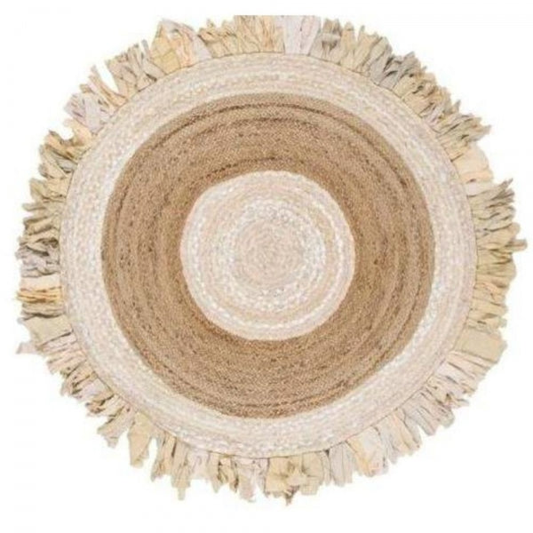 Teppich Baumwolle Beige Jute (200 x 200 cm)